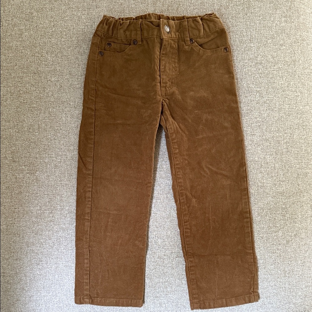 Janie and Jack Tan Corduroy Trousers